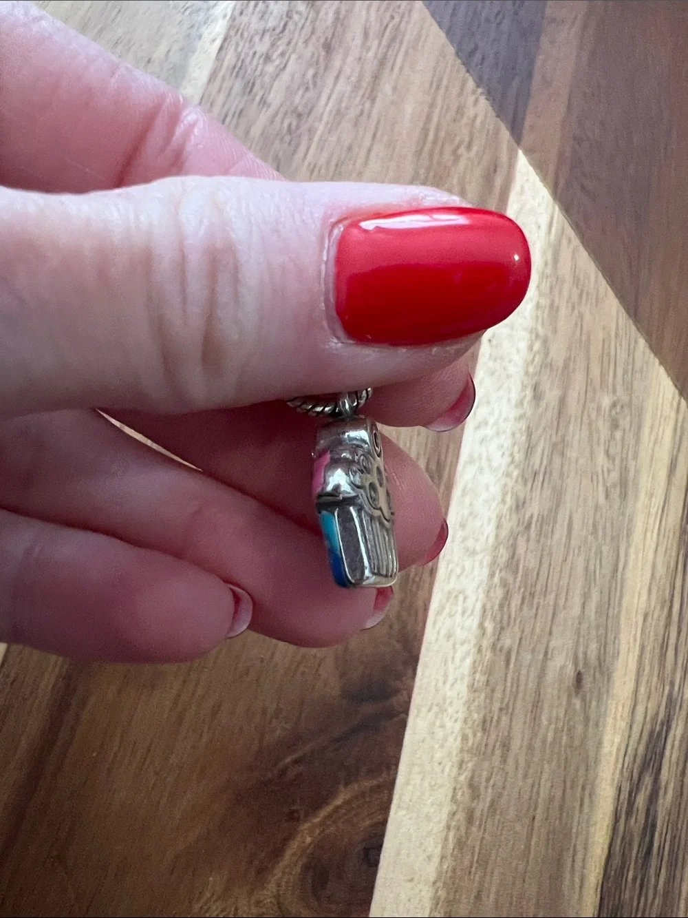 Brighton Pink and Blue Cupcake Charm Pendant